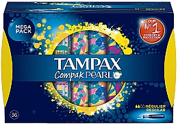 Kup Tampony z aplikatorem, 36szt - Tampax Pearl Compak Regular 