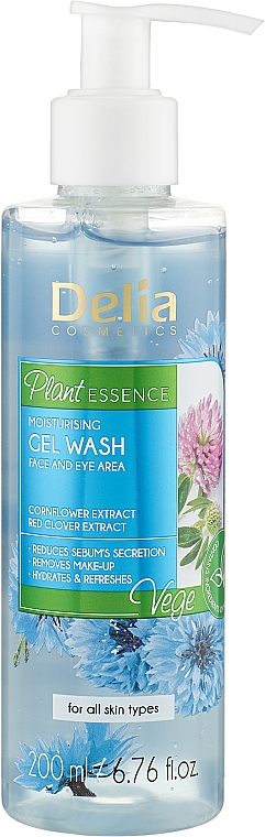 Żel do mycia twarzy - Delia Plant Essence Gel Wash — Zdjęcie N1