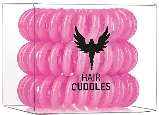 Gumki do włosów, różowe, 3szt. - HH Simonsen Hair Cuddles Pink — фото N1