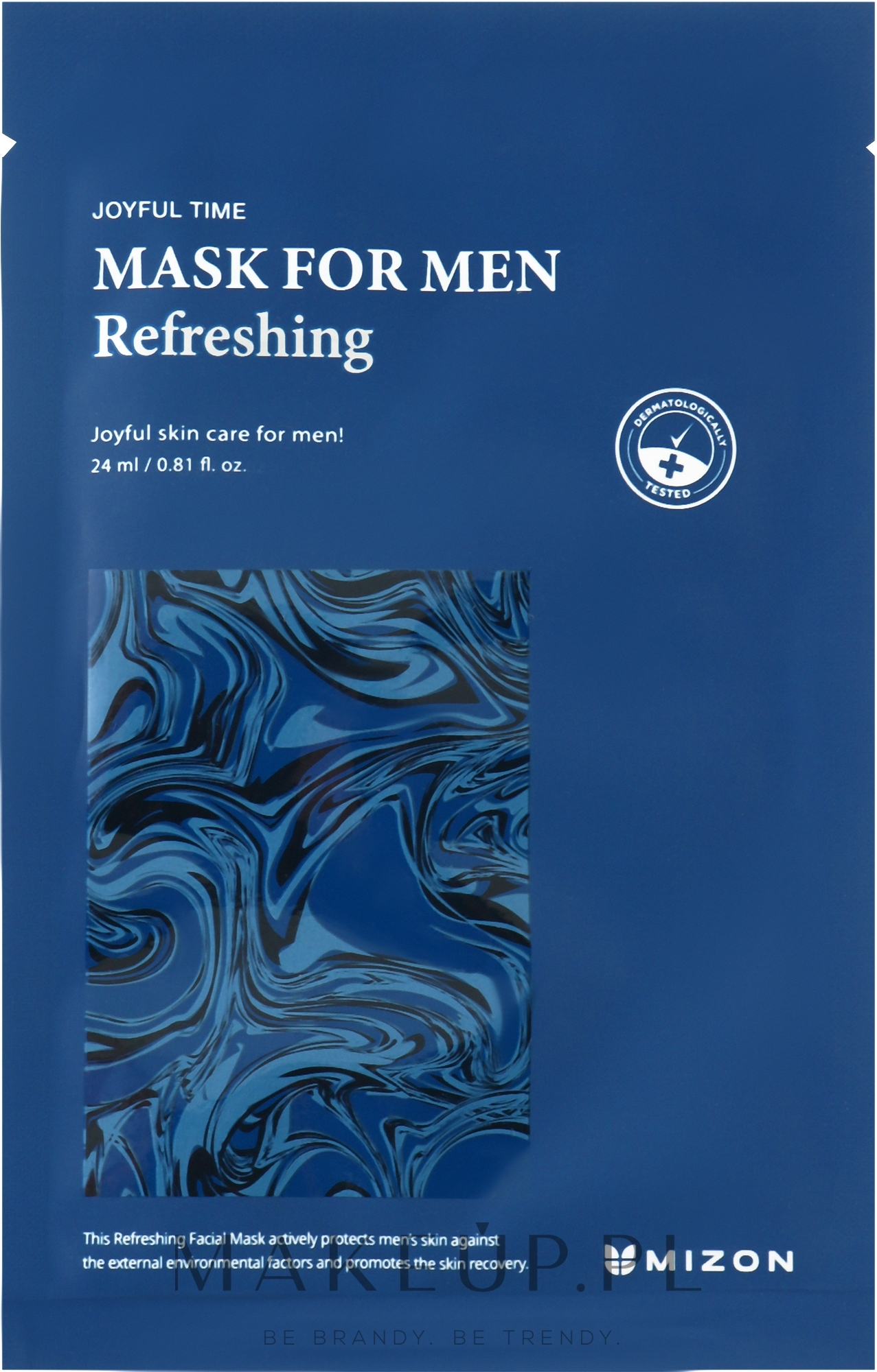 Odświeżająca maseczka do twarzy dla mężczyzn - Mizon Joyful Time Mask For Men Refreshing — Zdjęcie 24 ml