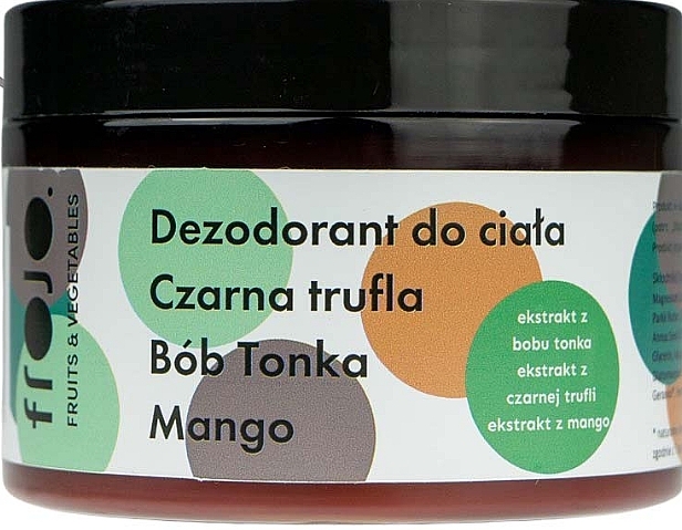 Dezodorant Czarna trufla, bób tonka i mango - La-Le Frojo Deodorant — Zdjęcie N1