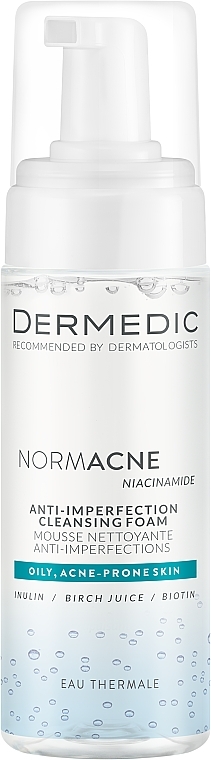 Oczyszczająca pianka do twarzy - Dermedic Normacne Anti-Imperfection Cleansing Foam — Zdjęcie N1