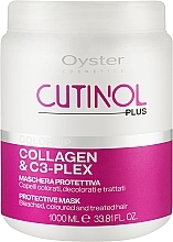 Maska do włosów farbowanych - Oyster Cutinol Plus Collagen & C3-Plex Color Up Protective Mask — Zdjęcie N2