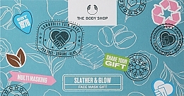 Zestaw, 5 produktów - The Body Shop Slather & Glow Face Mask Gift Christmas Gift Set  — Zdjęcie N1