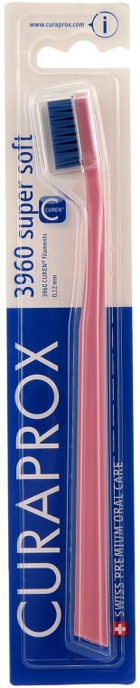 Supermiękka szczoteczka do zębów, CS 3960, różowo-niebieska - Curaprox Super Soft — Zdjęcie N2