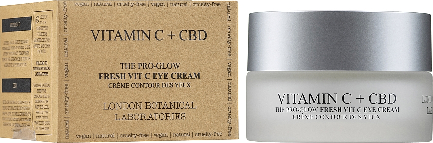 Intensywnie nawilżający krem pod oczy - London Botanical Laboratories Vitamin C + CBD Eye Cream — Zdjęcie N2