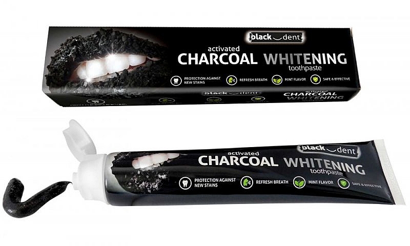 Pasta do zębów - Mattes Black-Dent Charcoal Whitening Toothpaste — Zdjęcie N1