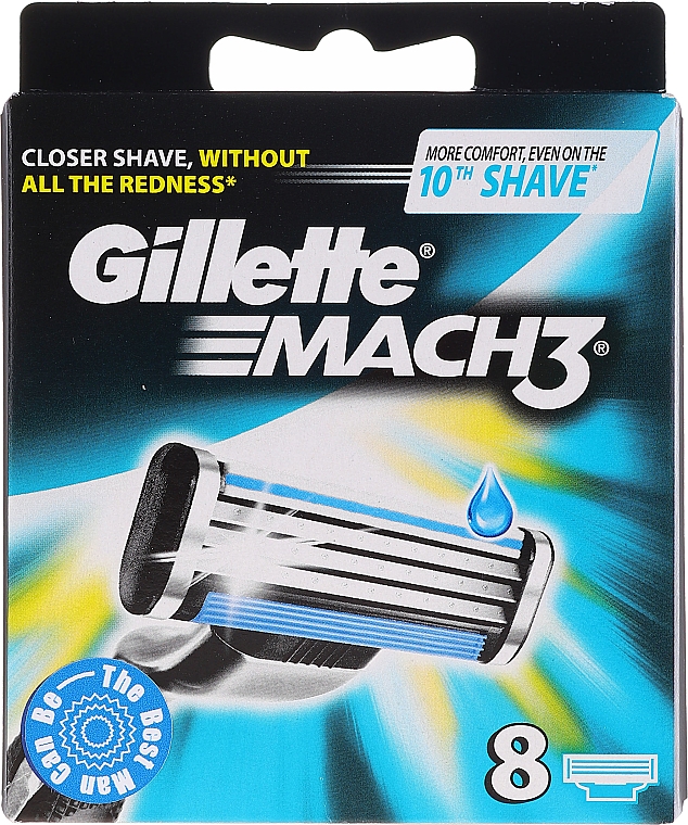 Wymienne wkłady do maszynki, 8 szt. - Gillette Mach3 — Zdjęcie N9