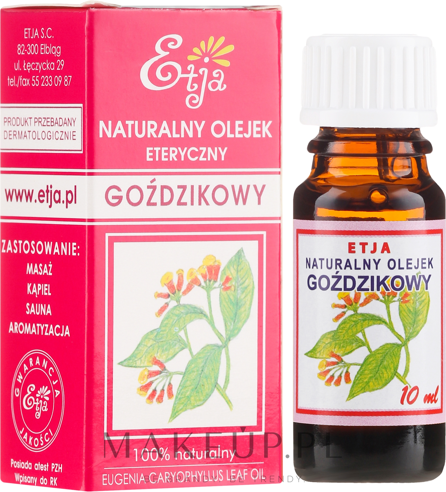 Naturalny olejek goździkowy - Etja Natural Essential Oil — Zdjęcie 10 ml