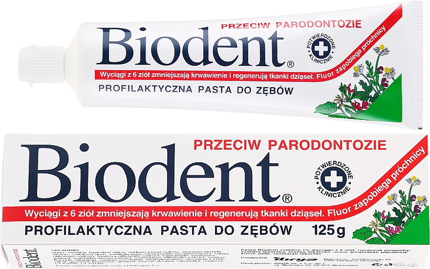 Profilaktyczna pasta do zębów przeciw paradontozie - Biodent  — Zdjęcie N4