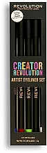 Zestaw - Makeup Revolution Creator Revolution Artist Kohl Eyeliner Set (eyeliner/5x1.3g) — Zdjęcie N4