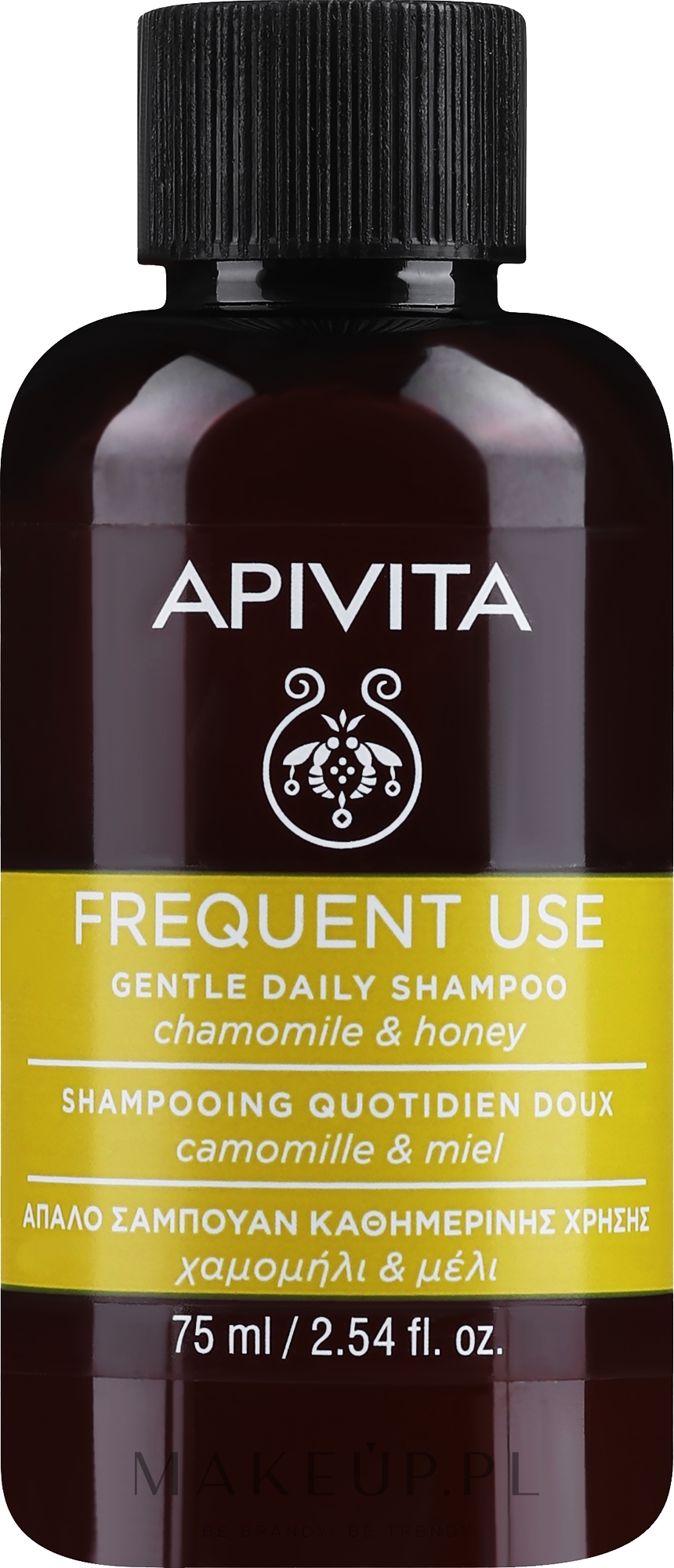 Szampon do codziennej pielęgnacji włosów Rumianek i miód - Apivita Gentle Daily Shampoo — Zdjęcie 75 ml