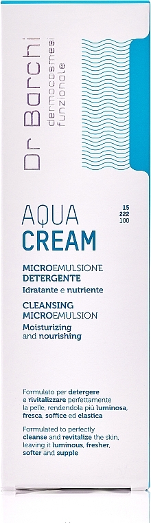 Oczyszczająca mikroemulsja do twarzy, szyi i dekoltu - Dr. Barchi Aqua Cream Cleansing Microemulsion  — Zdjęcie N5