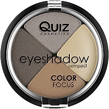 Poczwórny cień do powiek - Quiz Cosmetics Color Focus Eyeshadow, new 4 — Zdjęcie N2