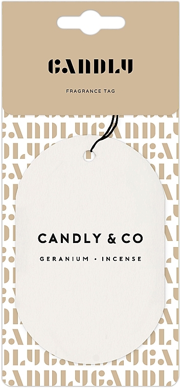 Zawieszka zapachowa - Candly & Co No.1 Geranium Incense Fragrance Tag — Zdjęcie N1