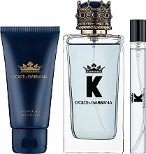 Zestaw dla mężczyzn - Dolce & Gabbana K by Dolce & Gabbana (edt 100 ml + sh/gel 50 ml + edt/mini 10 ml) — Zdjęcie N2