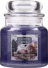 Kup Świeca zapachowa w słoiku z 2 knotami - Country Candle Blueberry Cream Pop