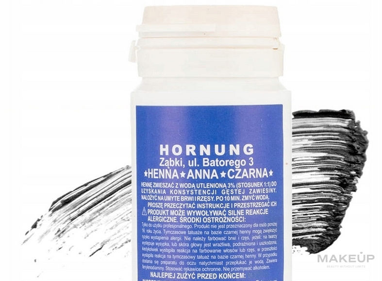 Henna do brwi - Hornung Brow Henna — Zdjęcie Black