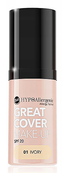 Hypoalergiczny intensywnie kryjący podkład w musie - Bell Hypoallergenic Great Cover Make-up Spf 20 — Zdjęcie N1