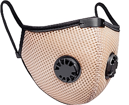 Kup Maska ochronna wielokrotnego użytku z 2 zaworami, beżowa - XoKo