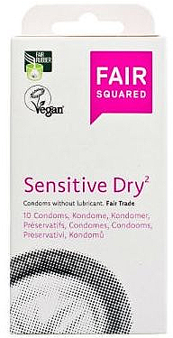 Prezerwatywy, 10 szt. - Fair Squared Sensitive Dry — Zdjęcie N1