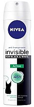 Kup Dezodorant w sprayu - NIVEA Black & White Invisible Active Deodorant Spray