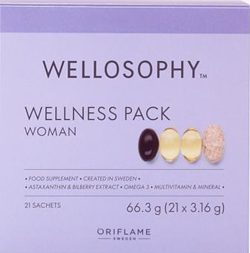 Suplementy dla kobiet - Oriflame Wellosophy Wellness Pack Woman — Zdjęcie N1