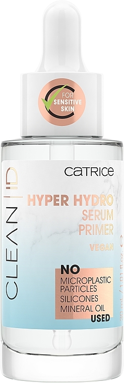 Nawilżające serum bazowe - Catrice Clean ID Hyper Hydro Serum Primer — Zdjęcie N1