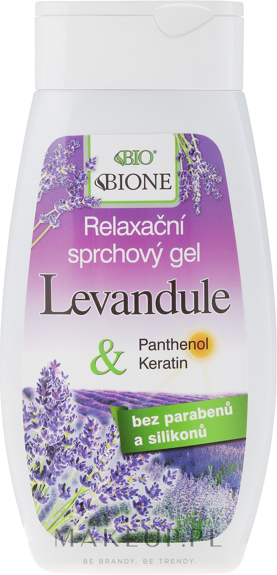 Relaksujący żel pod prysznic z lawendą - Bione Cosmetics Lavender Relaxing Shower Gel — Zdjęcie 260 ml