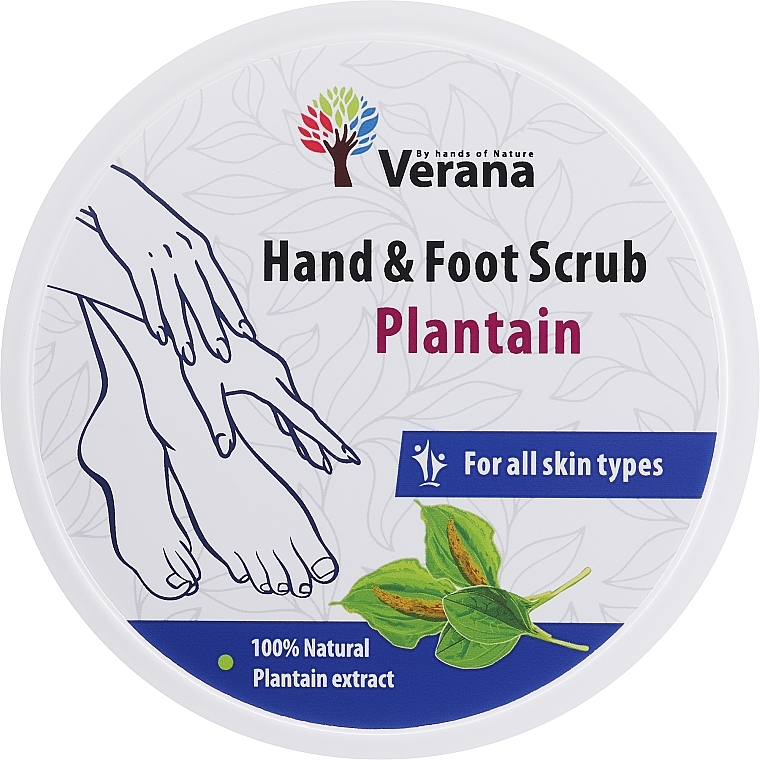 Peeling do dłoni i stóp Dandelion - Verana Hand & Foot Scrub Plantain — Zdjęcie N1