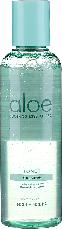 Kojący tonik do twarzy - Holika Holika Aloe Soothing Essence 98% Toner Calming — Zdjęcie N1
