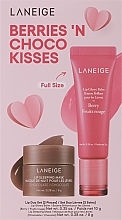 Kup Zestaw - Laneige Berries`N Choco Kisses Lip Duo Set (lip/balm/10ml + lip/mask/8g)