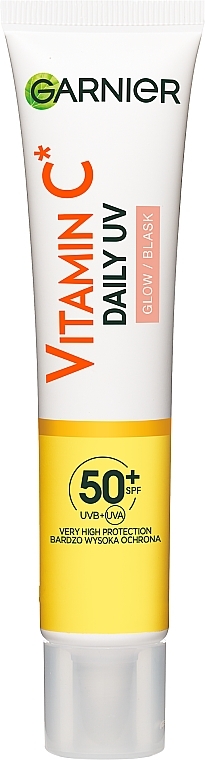 Rozświetlający fluid do twarzy z witaminą C SPF 50+ - Garnier Skin Naturals — Zdjęcie N1