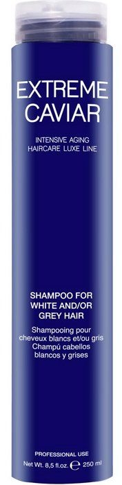 Szampon do jasnych i siwych włosów z ekstraktem z czarnego kawioru - Miriam Quevedo Extreme Caviar Shampoo For White And/Or Grey Hair — Zdjęcie N1