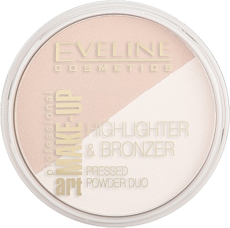 Rozświetlacz i bronzer do twarzy - Eveline Cosmetics Art Professional Make-Up Glam — Zdjęcie N1