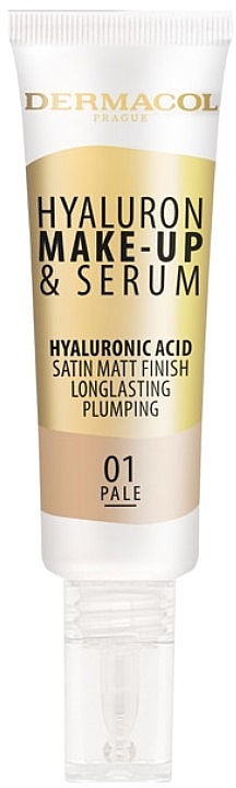 Hialuronowe serum-podkład - Dermacol Hyaluron Make-up & Serum — Zdjęcie N1