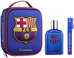 Kup Air-Val International FC Barcelona (edt 100 ml + edt 10 ml + toiletry bag) - Zestaw
