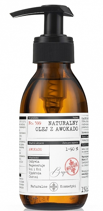 Naturalny olej z awokado - Bosqie Natural Avocado Seed Oil — Zdjęcie N1