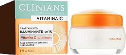 Rozjaśniający krem do twarzy z witaminą C - Clinians Illuminating Face Cream with Vitamin C — Zdjęcie N2