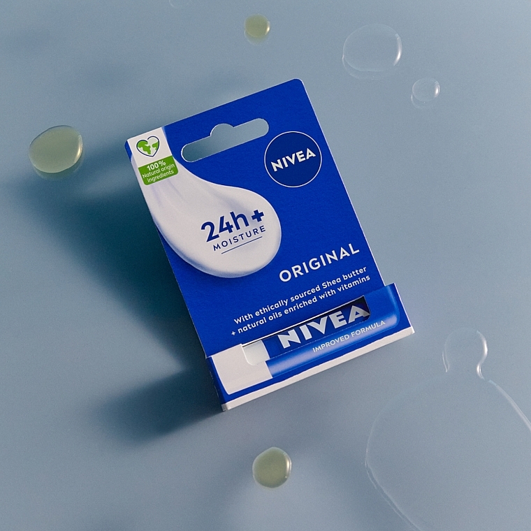 Pielęgnująca pomadka do ust - NIVEA Original Care 24H Lip Balm — Zdjęcie N4