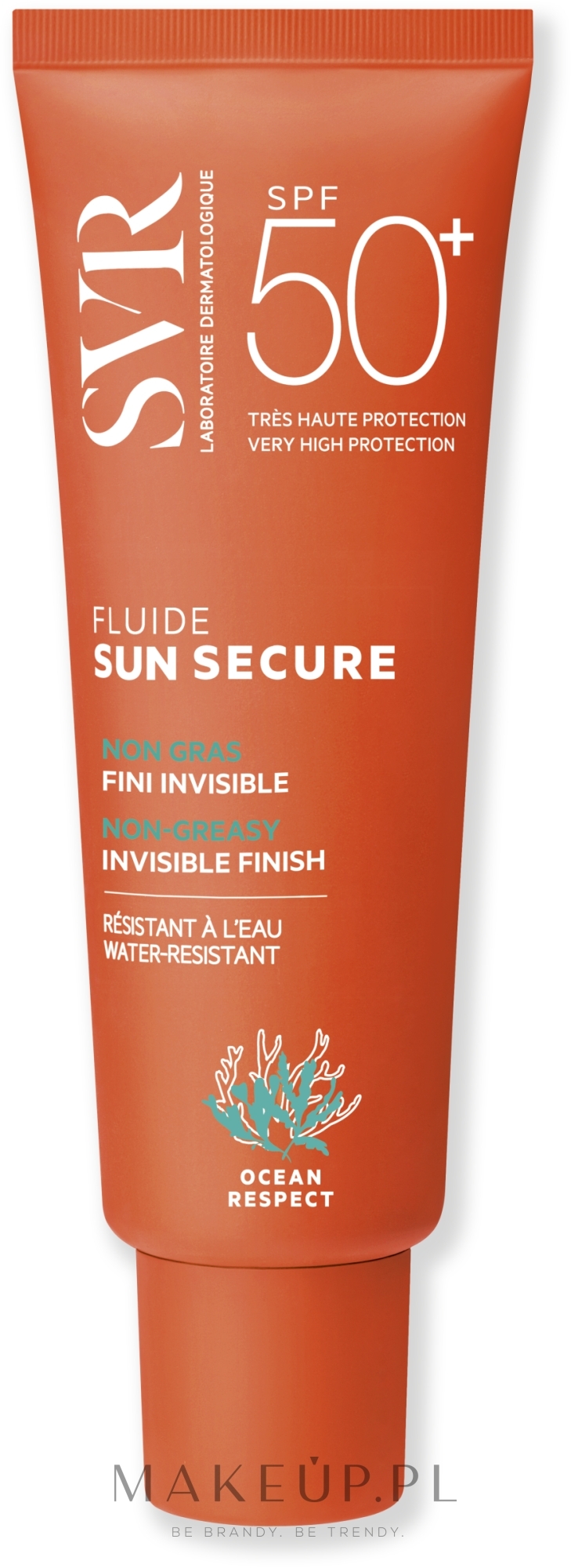 Lekki krem ochronny niepozostawiający smug SPF 50+ - SVR Sun Secure Fluide — Zdjęcie 50 ml