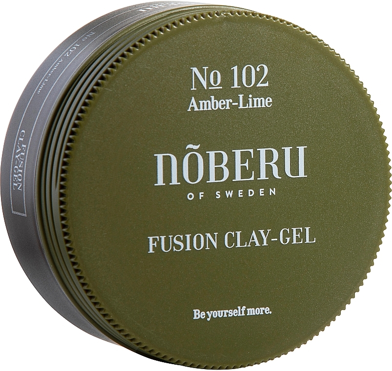 Żel nadający objętość i stylizujący - Noberu of Sweden №102 Amber Lime Fusion Clay-Gel — Zdjęcie N1