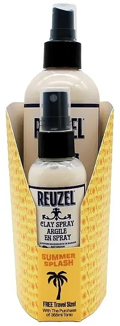 Zestaw - Reuzel Summer Splash Clay Spray (h/spray/355ml + h/spray/100ml) — Zdjęcie N1