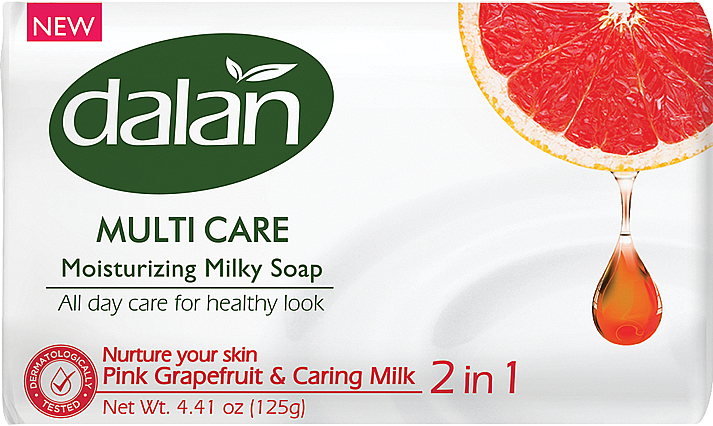 Mydło toaletowe Różowy grejpfrut i mleko - Dalan Multi Care — Zdjęcie N1