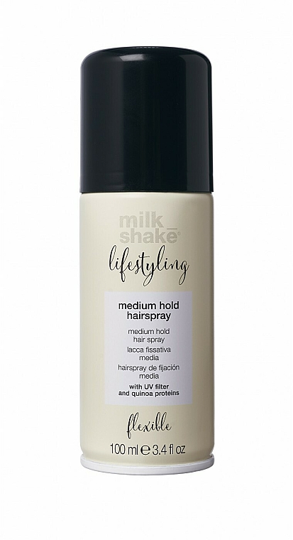 Lakier do włosów z masłem shea, olejem arganowym i pantenolem - Milk Shake Lifestyling Hairspray Medium Hold — Zdjęcie N3