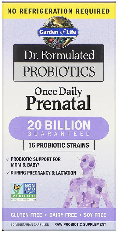 Probiotyki w kapsułkach dla kobiet w ciąży - Garden of Life Dr. Formulated Probiotics — Zdjęcie N1