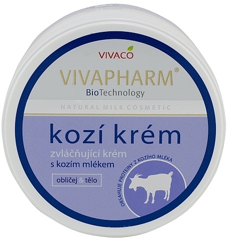 Zmiękczający krem do twarzy i ciała z kozim mlekiem - Vivaco Vivapharm — Zdjęcie N1