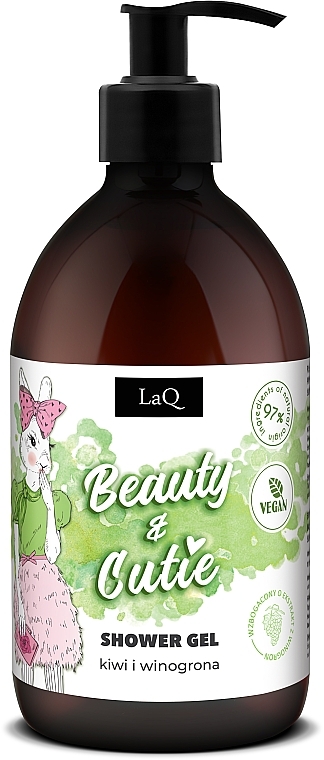 Żel pod prysznic Kiwi i winogrona - LaQ Beauty&Cutie Shower Gel Kiwi & Grapes — Zdjęcie N1