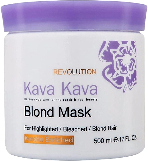 Maska do włosów rozjaśnianych i blond - Kava Kava Blond Mask for Highlighted Bleached and Blond Hair — Zdjęcie N1
