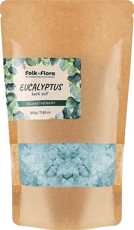 Sól do kąpieli Eucalyptus - Folk&Flora Eucalyptus Bath Salt — Zdjęcie N1